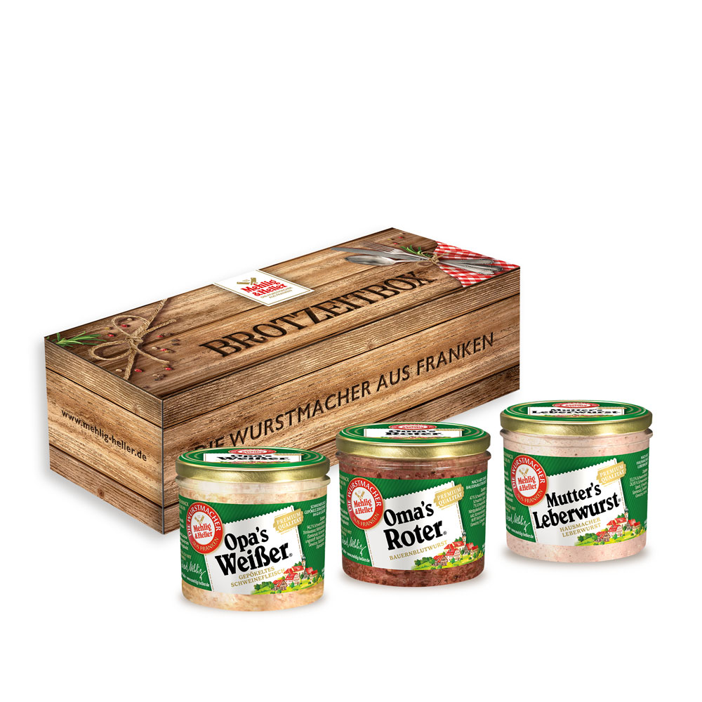 3er-Brotzeitbox-250g-Glas-Klassiker 3er-Brotzeitbox-250g-Glas-Klassiker