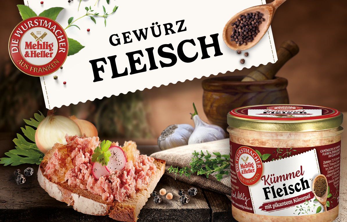 Gewürzfleisch Produktübersicht von Mehlig und Heller