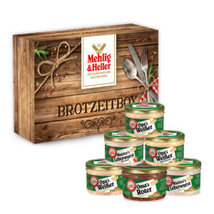 6er-Brotzeitbox 200g Glas „Klassiker“